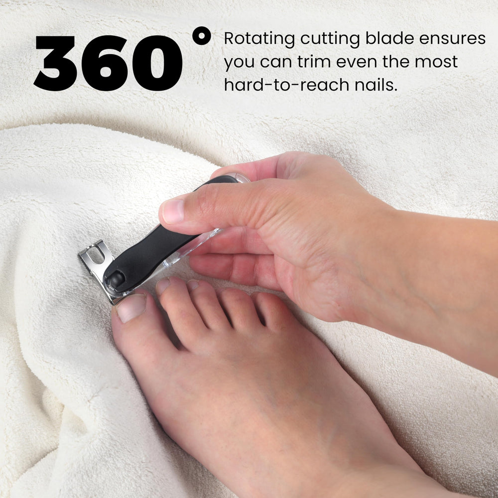 GlossyEnd EZ Grip détail lame inox: coupe précise à chaque utilisation.