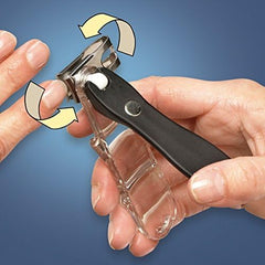 GlossyEnd EZ Grip lame acier inox affûtée: coupe nette et durable.