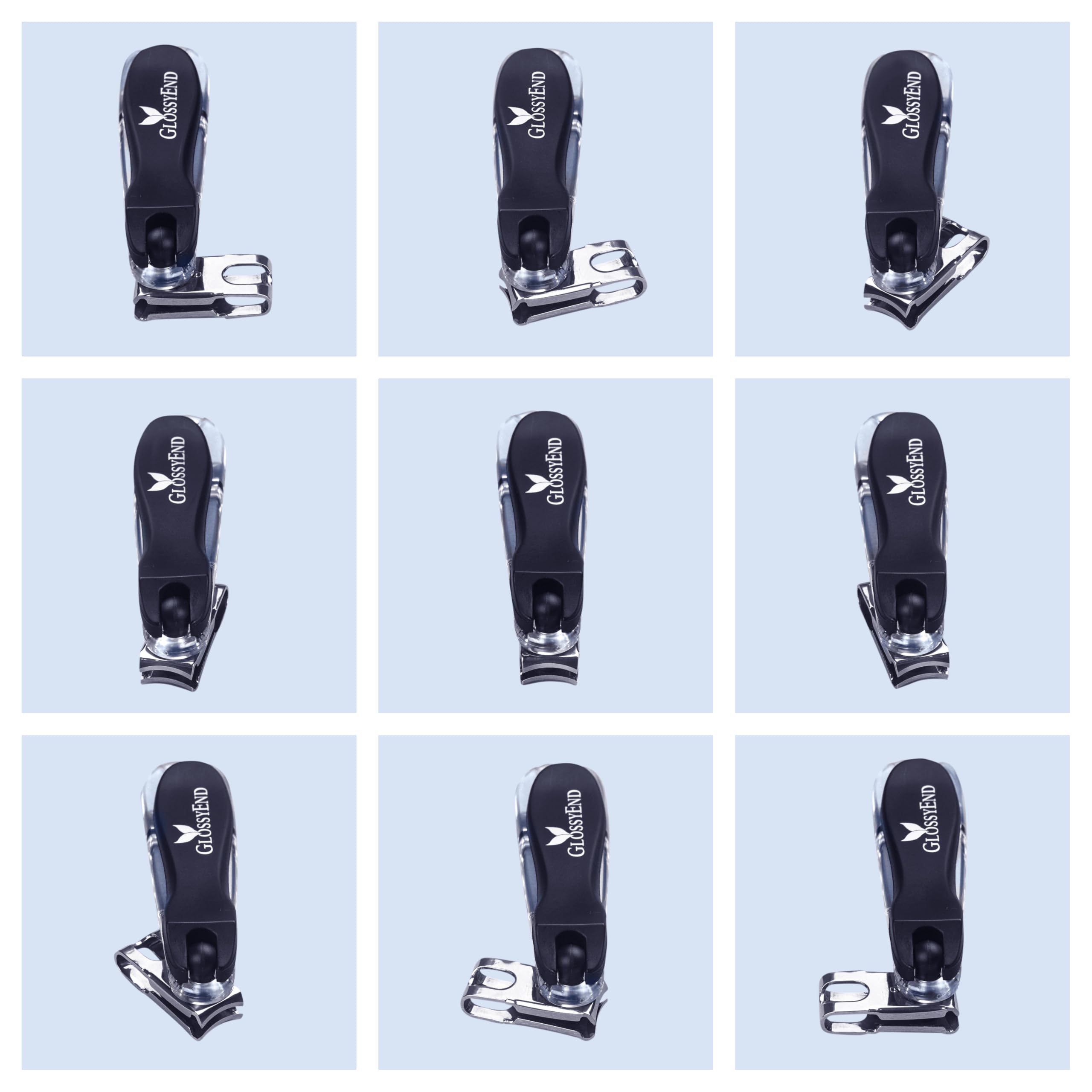 GlossyEnd EZ Grip vue arrière: design pour une posture de travail naturelle.