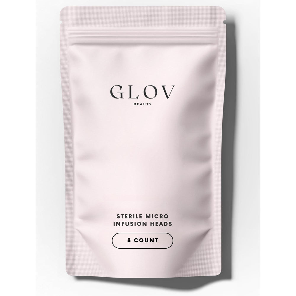 Têtes d'infusion Glov Beauty 0,25 mm prêtes à l'emploi.