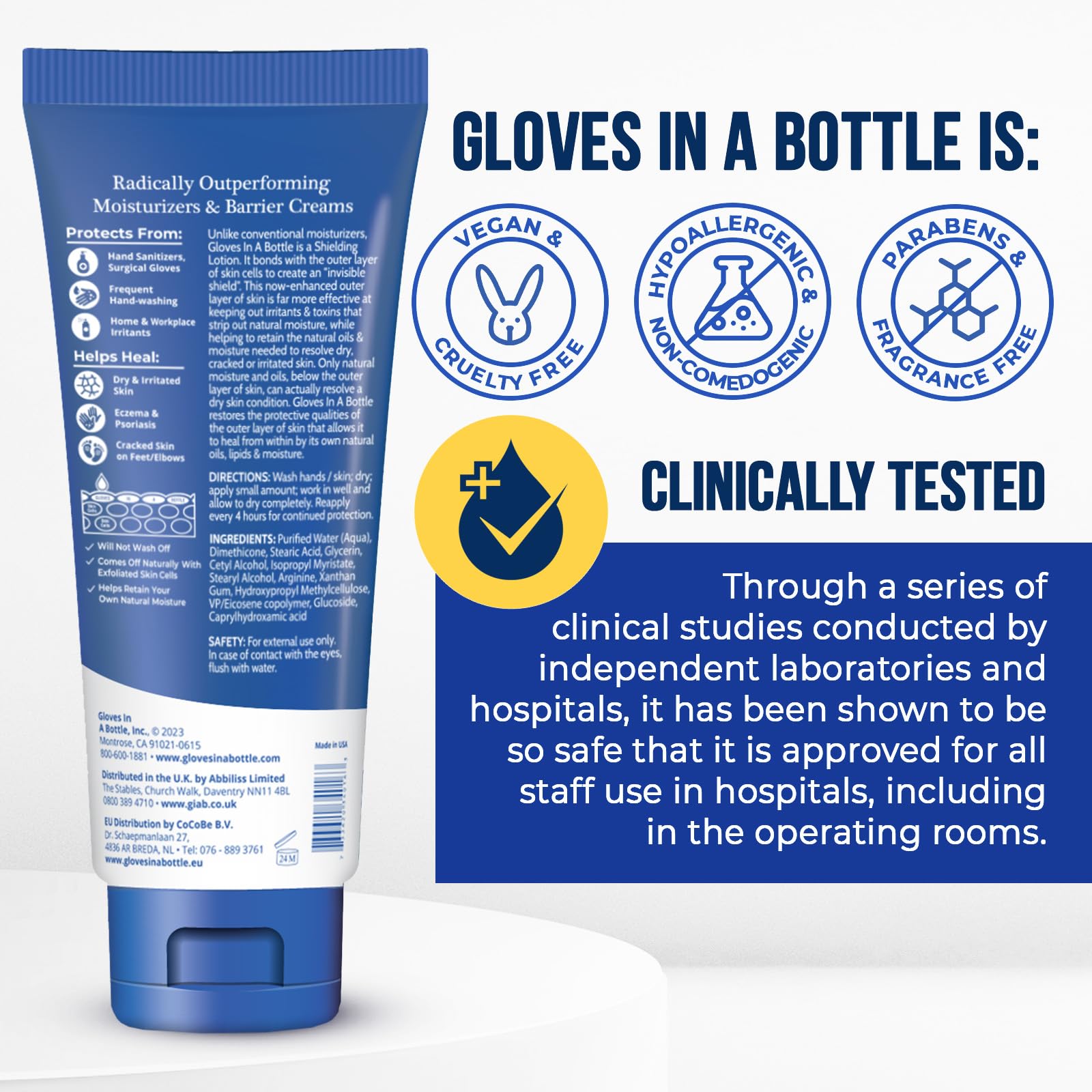 Gloves In A Bottle: absorption rapide pour une application facile.