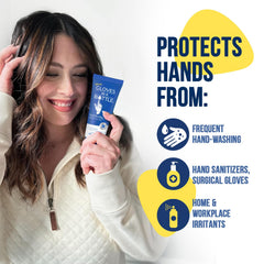 Gloves In A Bottle: barrière cutanée renforcée contre irritants quotidiens.