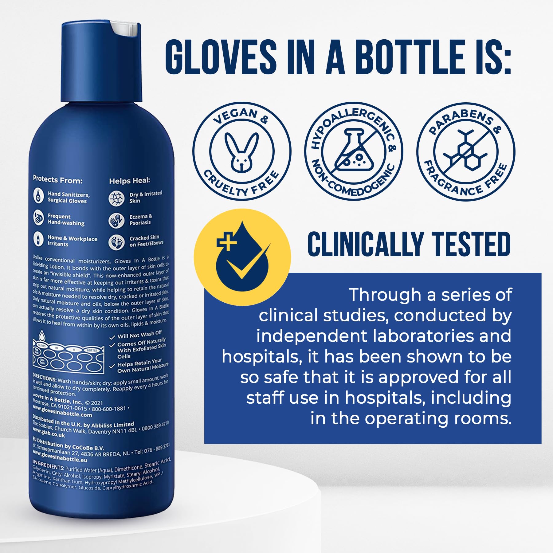 Protection de 4 à 12 heures sans rinçage avec Gloves In A Bottle
