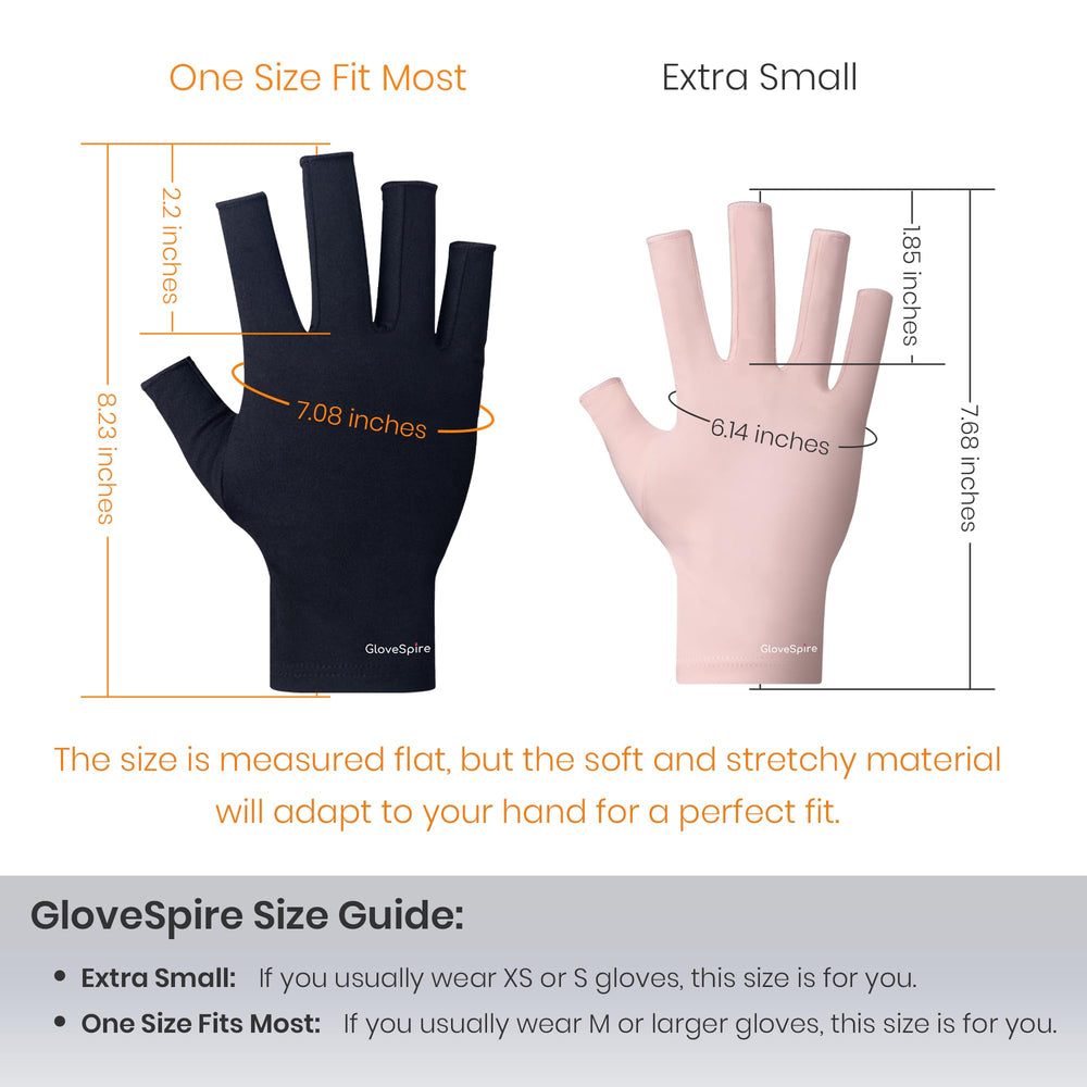 Test visuel du blocage UV à travers les gants GloveSpire.