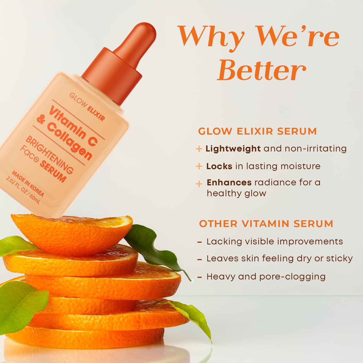 Glow Elixir sérum hyaluronique, hydratation durable pour peau repulpée