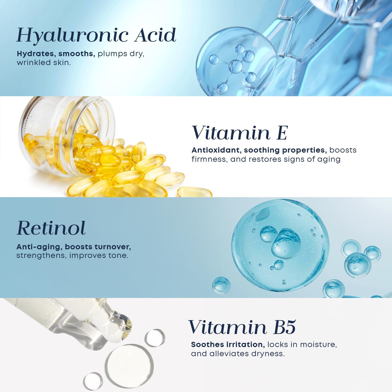 Sérum Glow Elixir Retinol, bouteille verte, améliore texture et teint grâce à l hydratation.