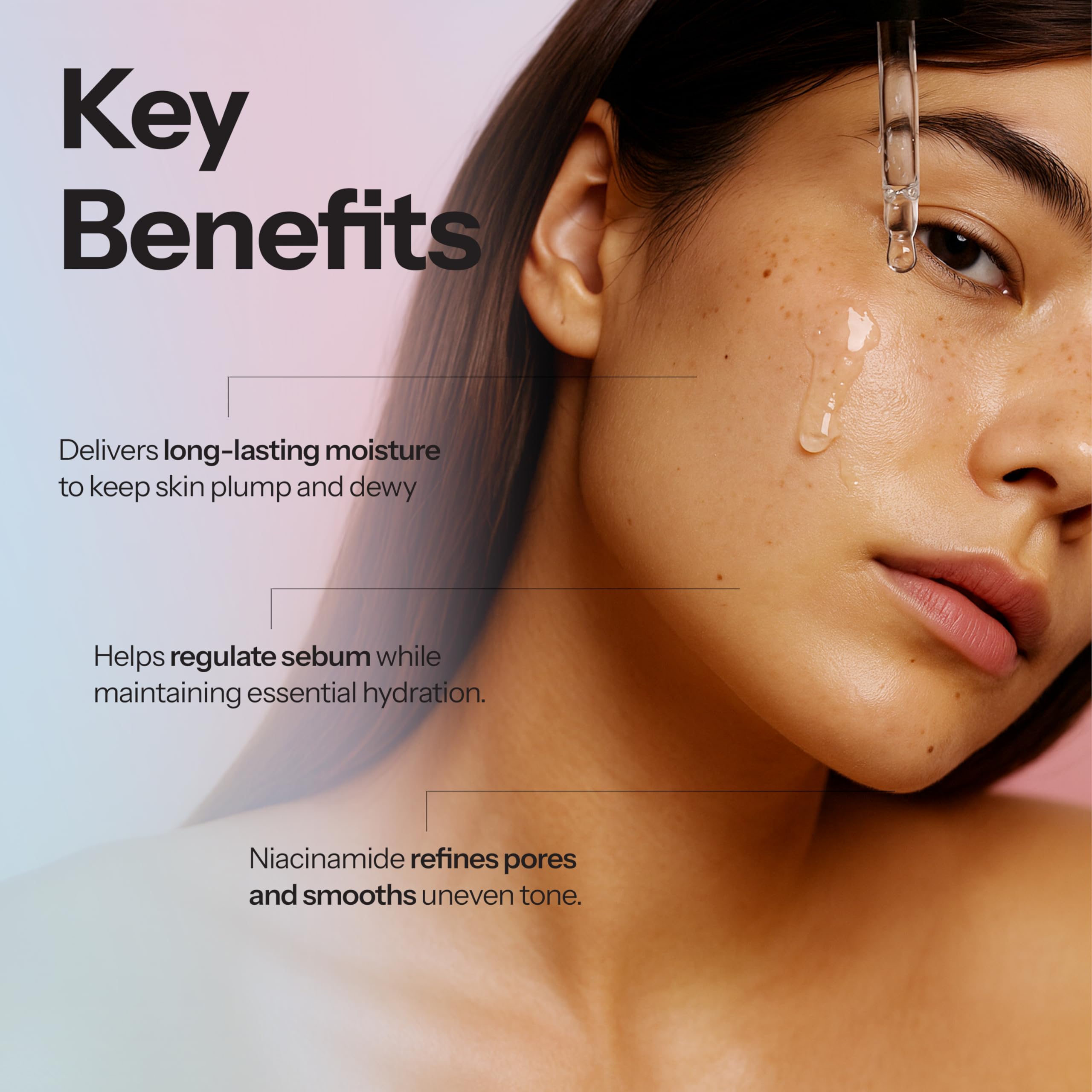 Éclat naturel de la peau avec Glow Muse Niacinamide, fini rosé