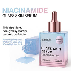 Texture soyeuse du sérum Glow Muse Niacinamide, sensation légère et hydratante