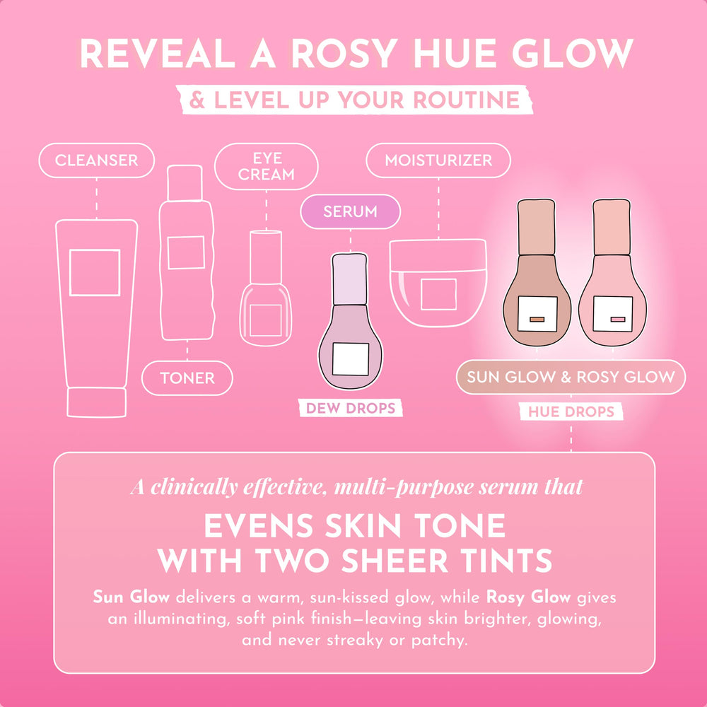 Glow Recipe Hue Drops — application avec les doigts pour un fini homogène.