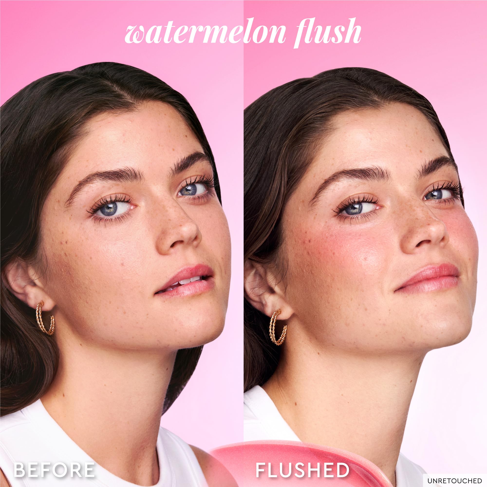 Glow Recipe Niacinamide Dewy Flush, application sur joues pour une teinte rosée naturelle.