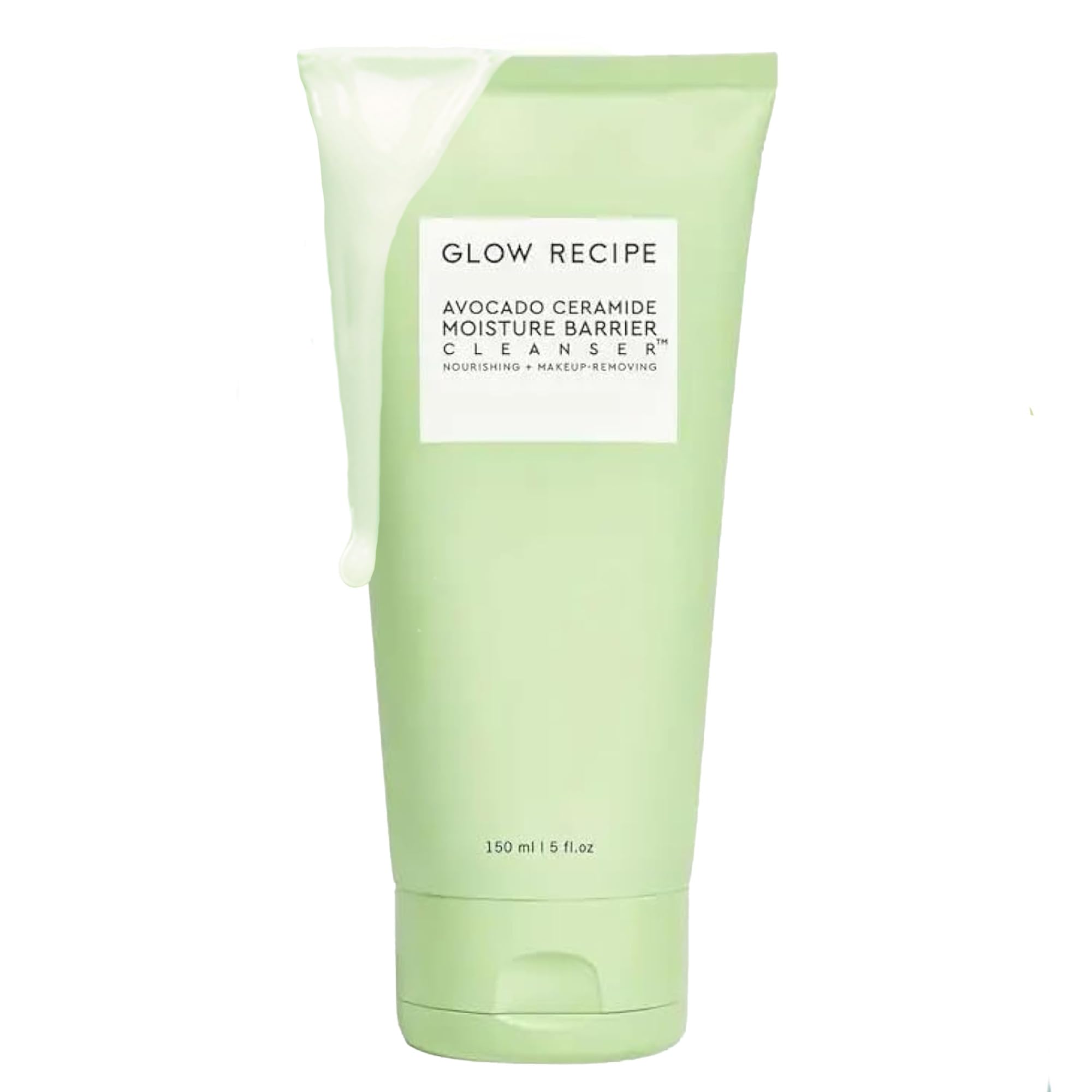 Glow Recipe Avocado Ceramide Nettoyant – bouteille 150 ml prête à hydrater dès le nettoyage.