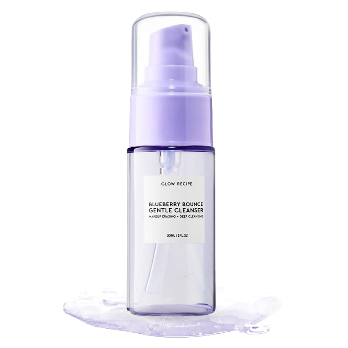 Glow Recipe Blueberry Bounce bouteille-mousse nettoyant moussant hydratant pour peau nette et lumineuse.