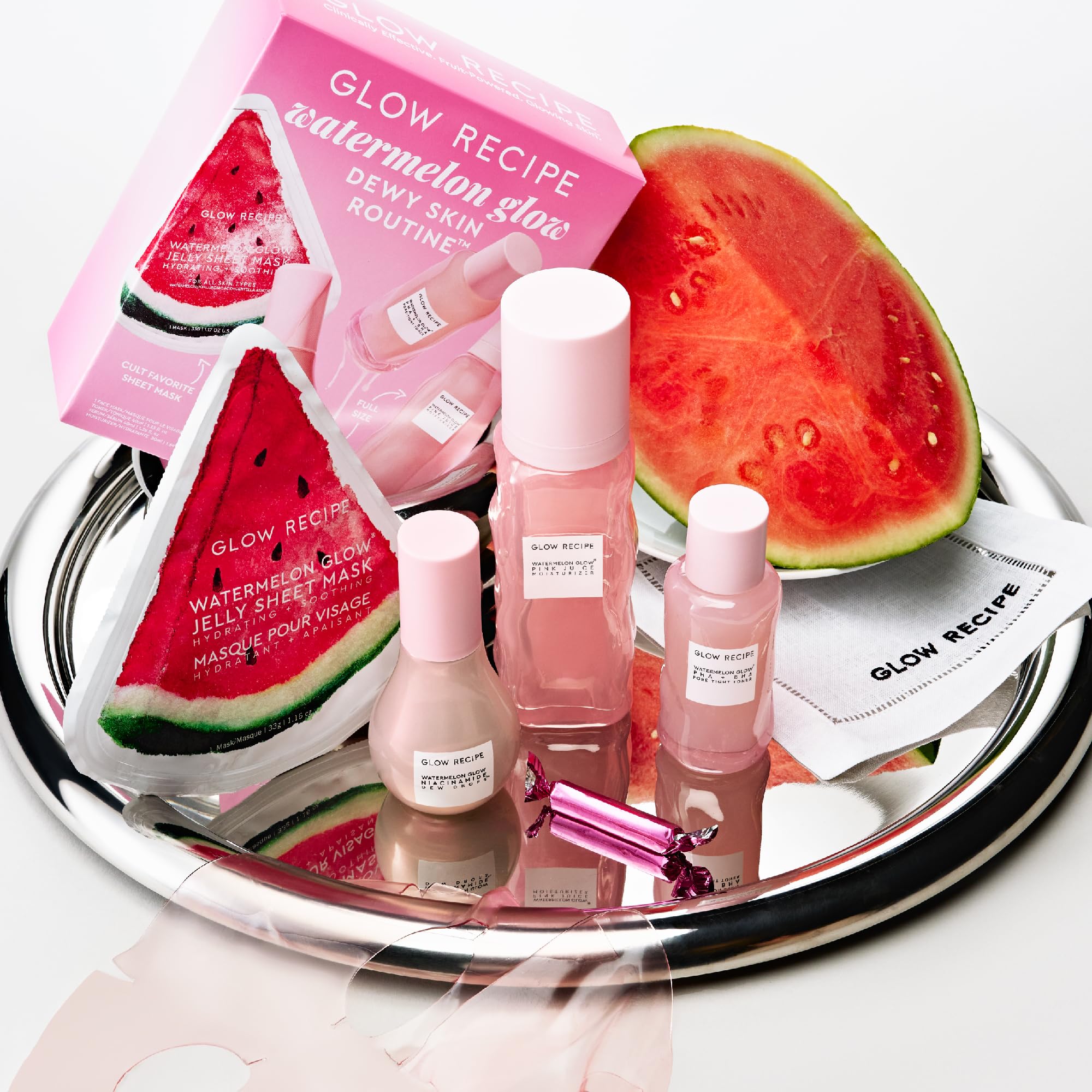 Crème Pink Juice Glow Recipe, texture légère et hydratation durable.