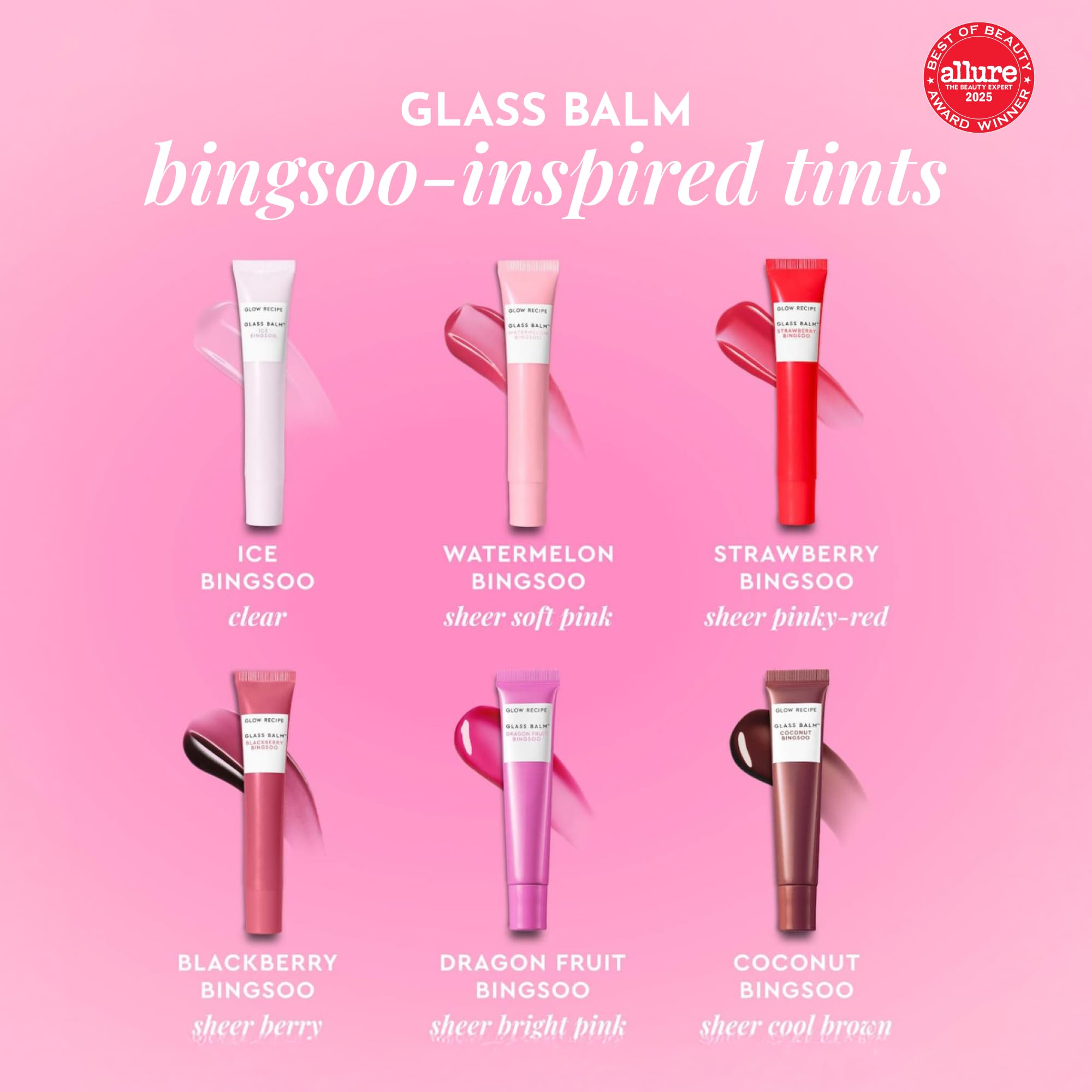 Glow Recipe Glass Balm Lip Treatment: actifs fruits soutenant l hydratation et la douceur.