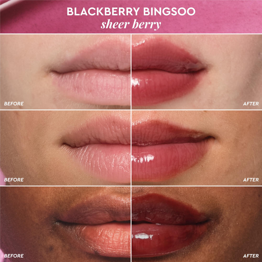 Teinte fruitée baie du Glow Recipe Glass Balm Lip Treatment pour un effet naturel