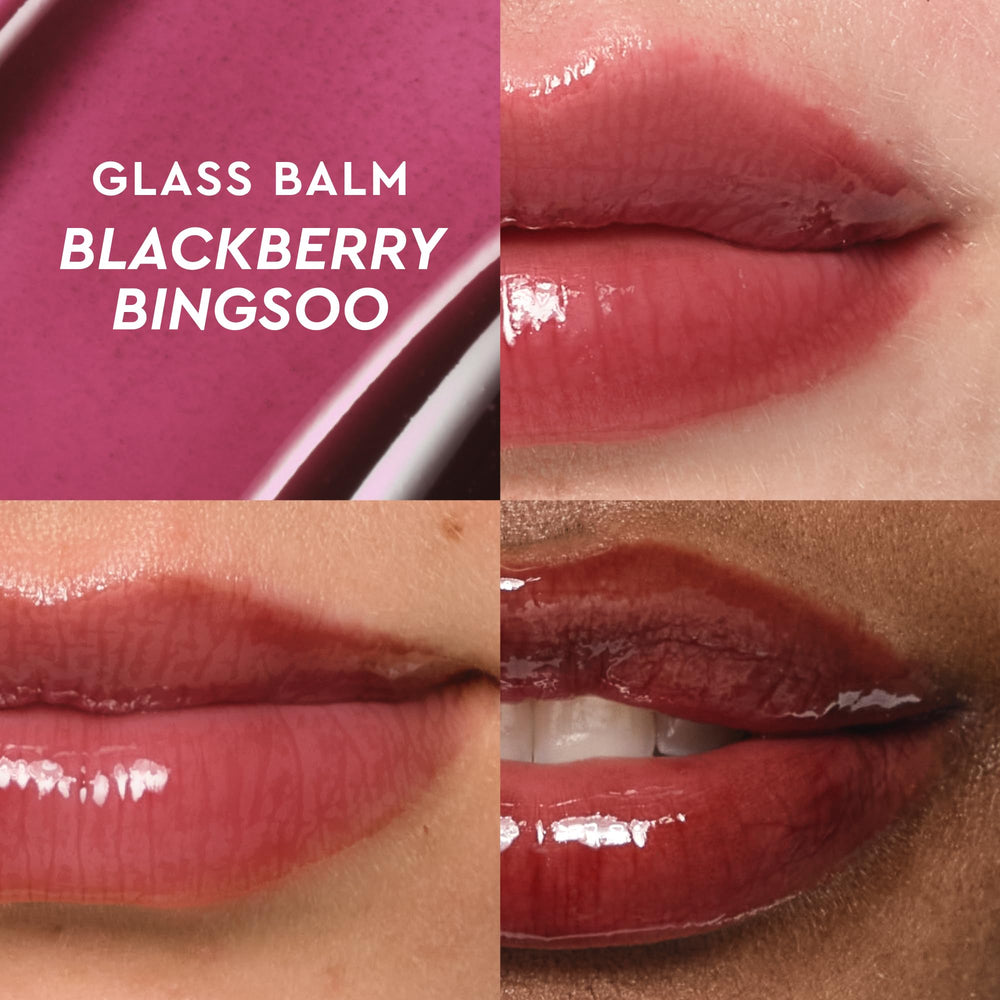 Texture glissante du Glow Recipe Glass Balm Lip Treatment et finitions lumineuses