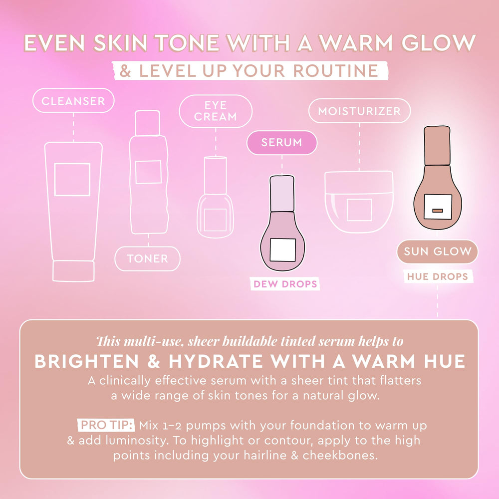 Hue Drops mélange-fond-de-teint: apporte luminosité au teint sans effet lourd.