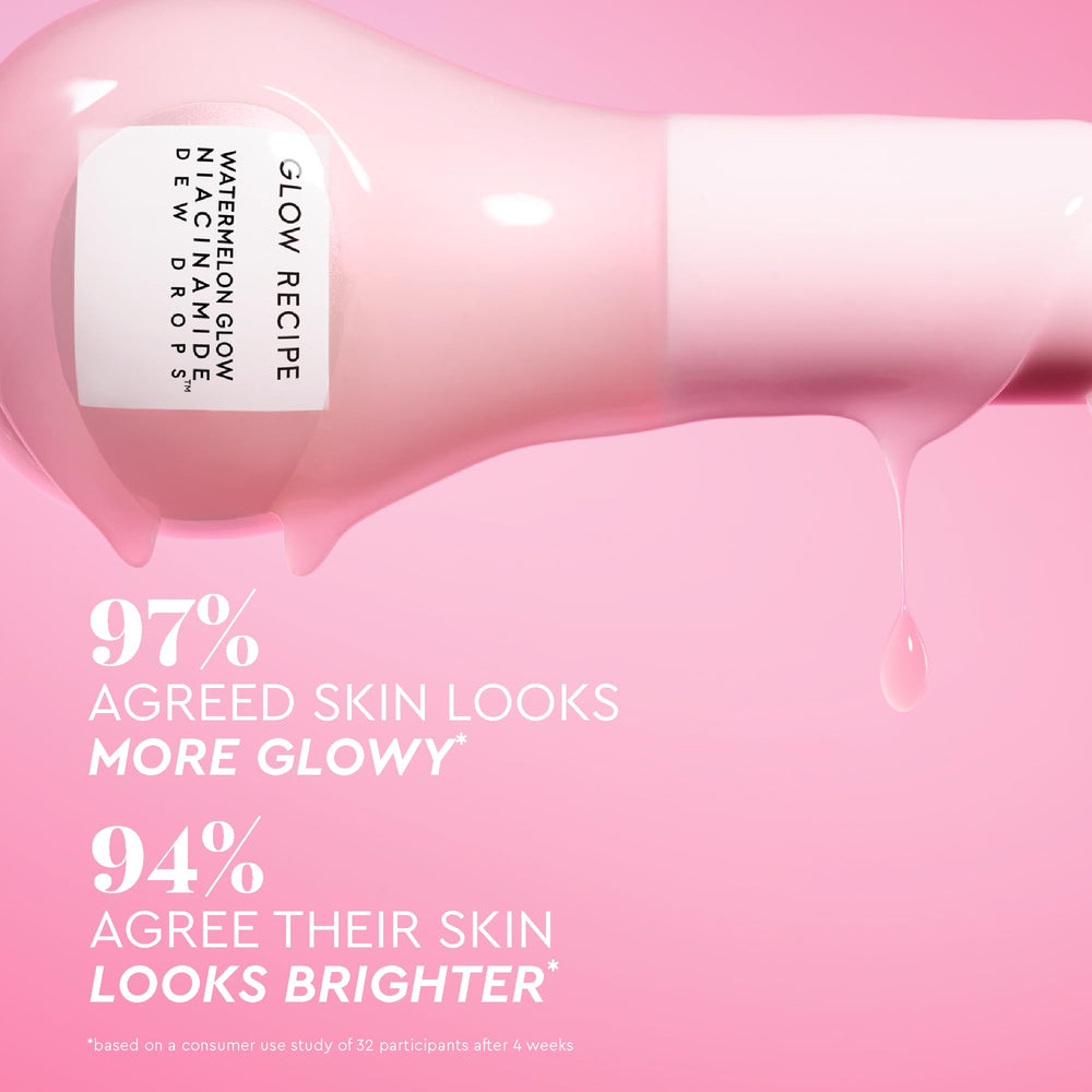 Emballage cadeau édition limitée Glow Recipe prêt à offrir.