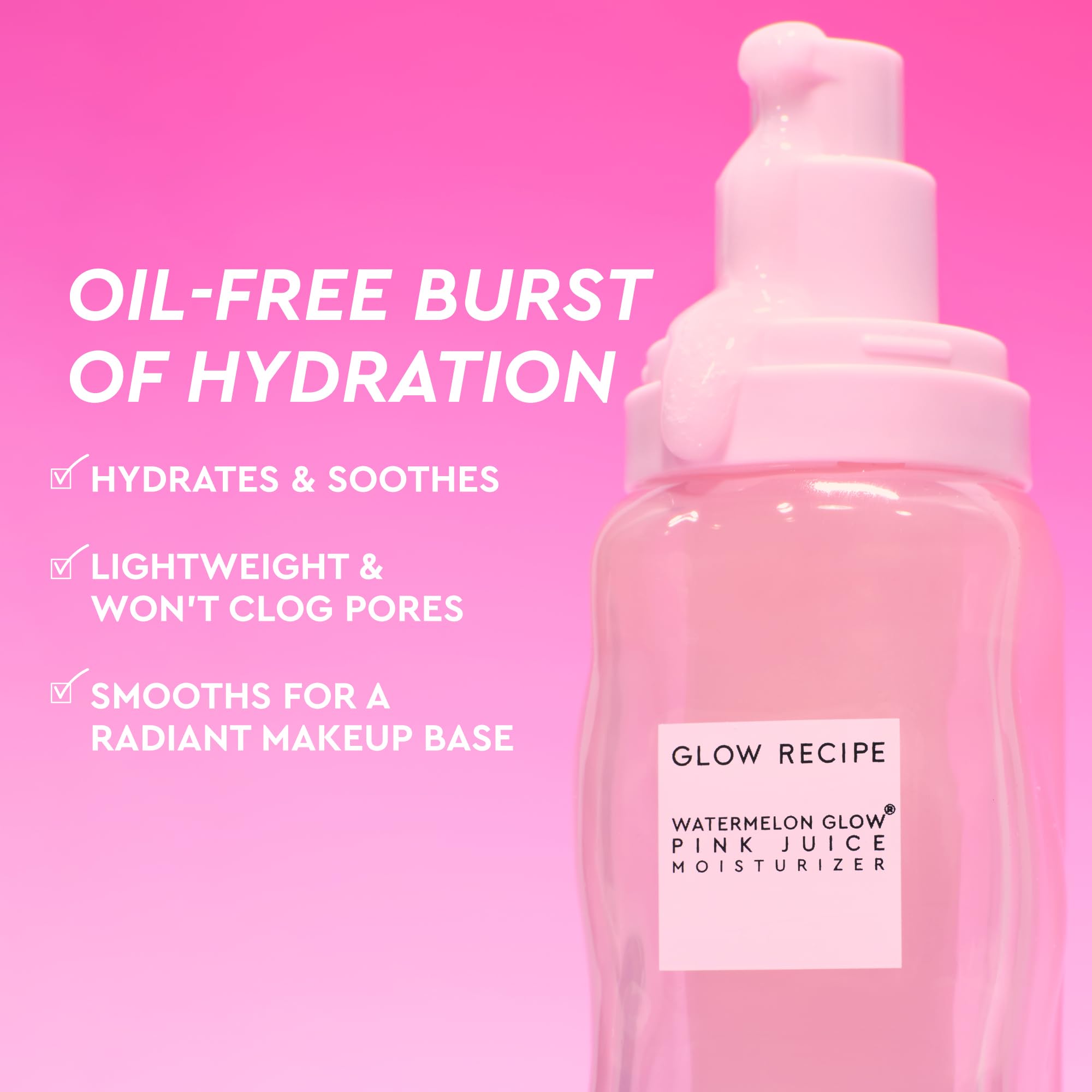 Glow Recipe Pink Juice – texture-gel, absorption rapide sans fini gras.