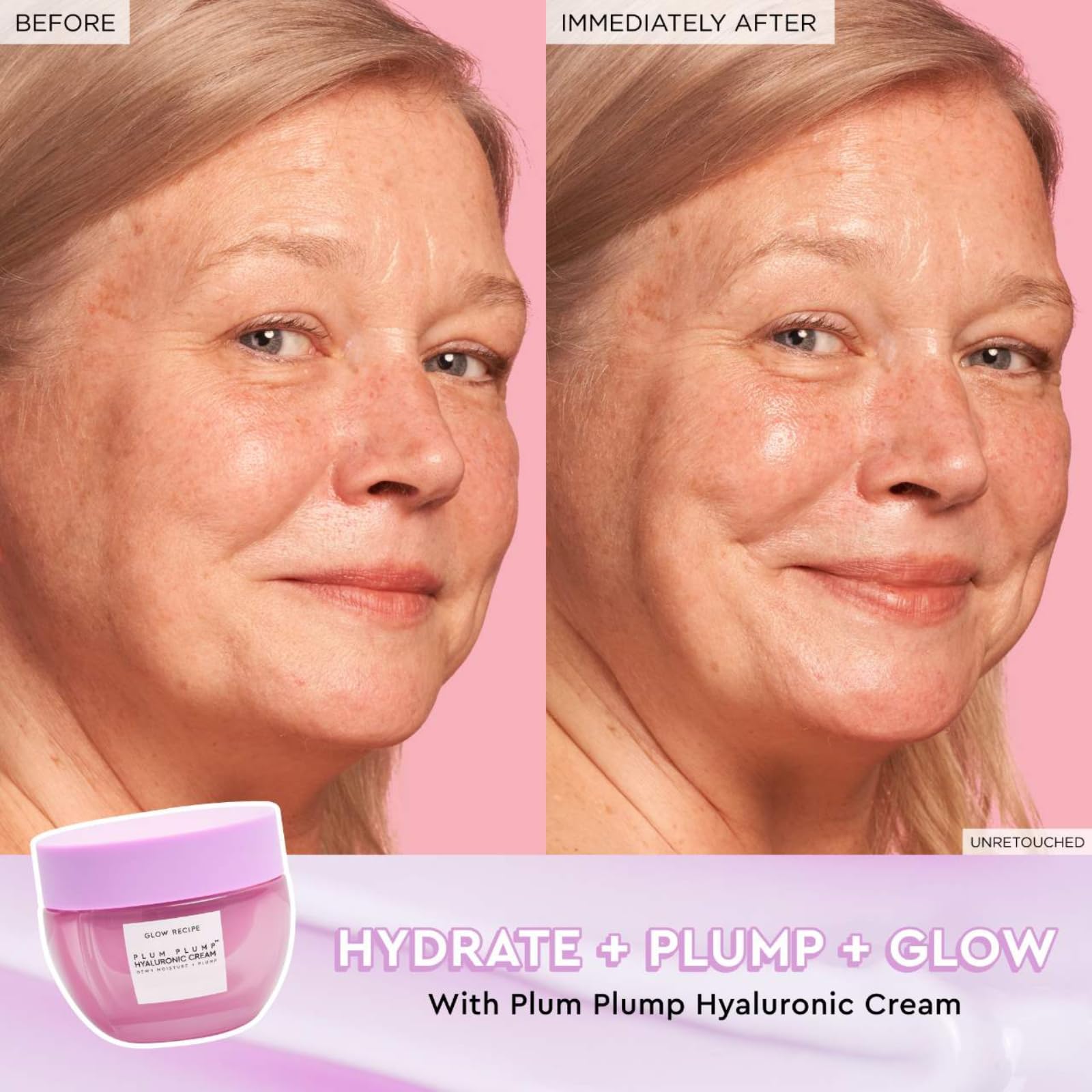 Glow Recipe Texture Peau Éclat – texture plus lisse et uniforme.