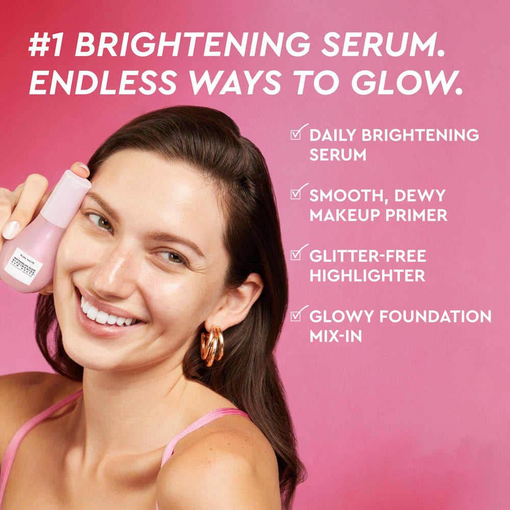 Utilisation en tant que primer maquillage lumineux avec Glow Recipe.