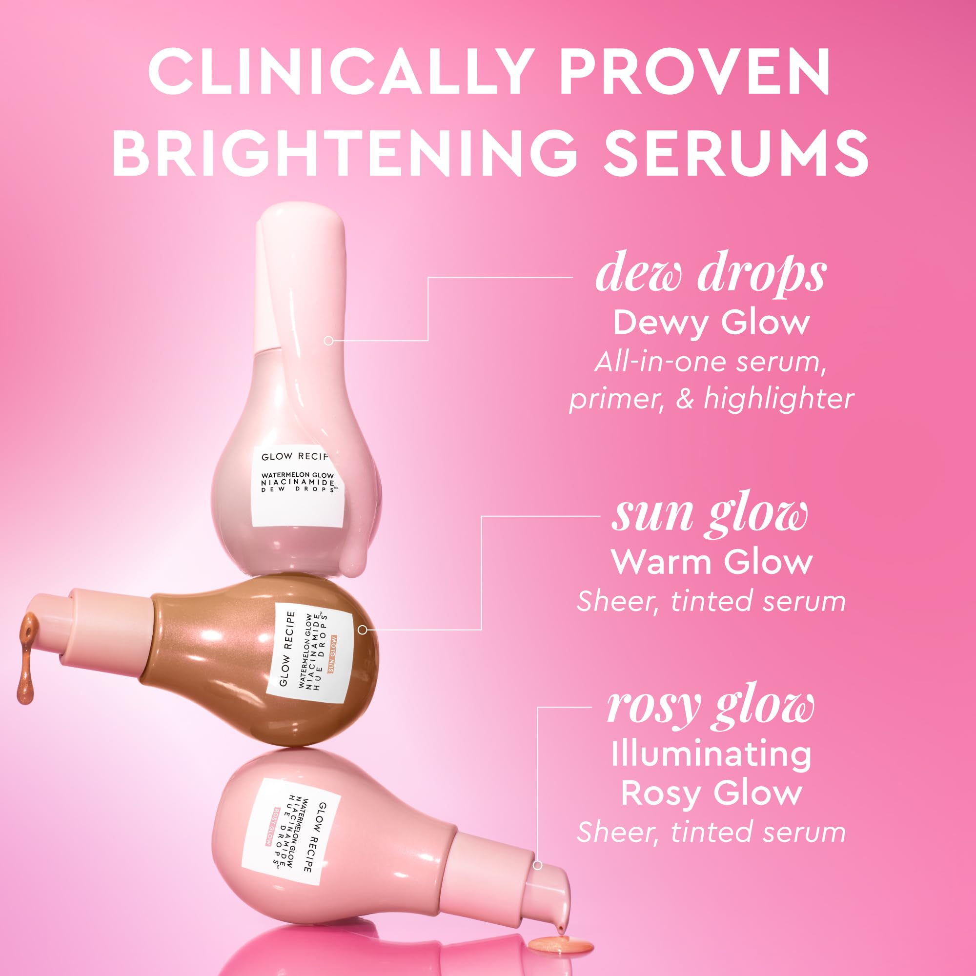 Usage quotidien pour un teint rayonnant grâce à Glow Recipe.