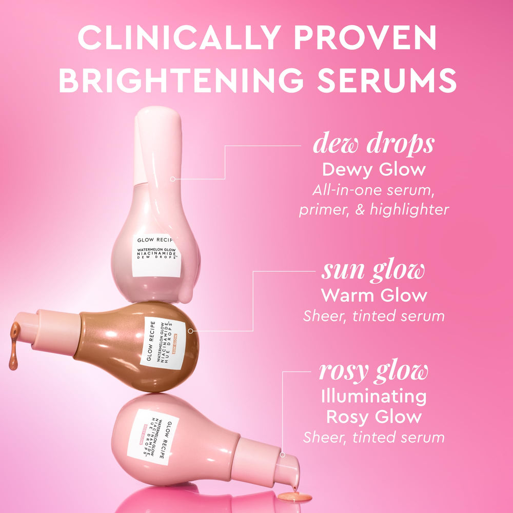 Usage quotidien pour un teint rayonnant grâce à Glow Recipe.