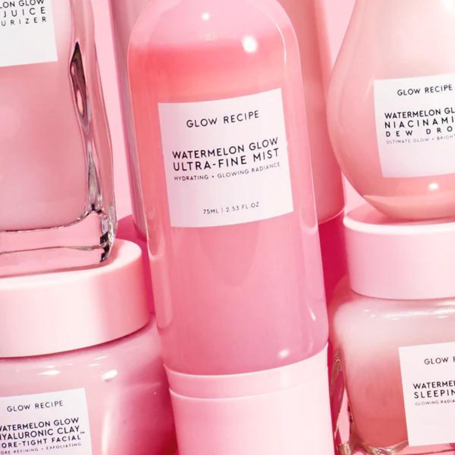 Glow Recipe Watermelon Glow Ingrédients hydratants sans alcool.