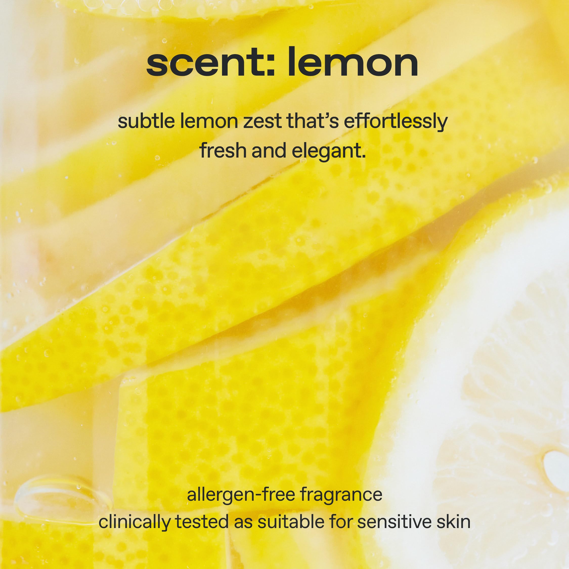 Glow tonique citron promet une absorption rapide sans effet collant.