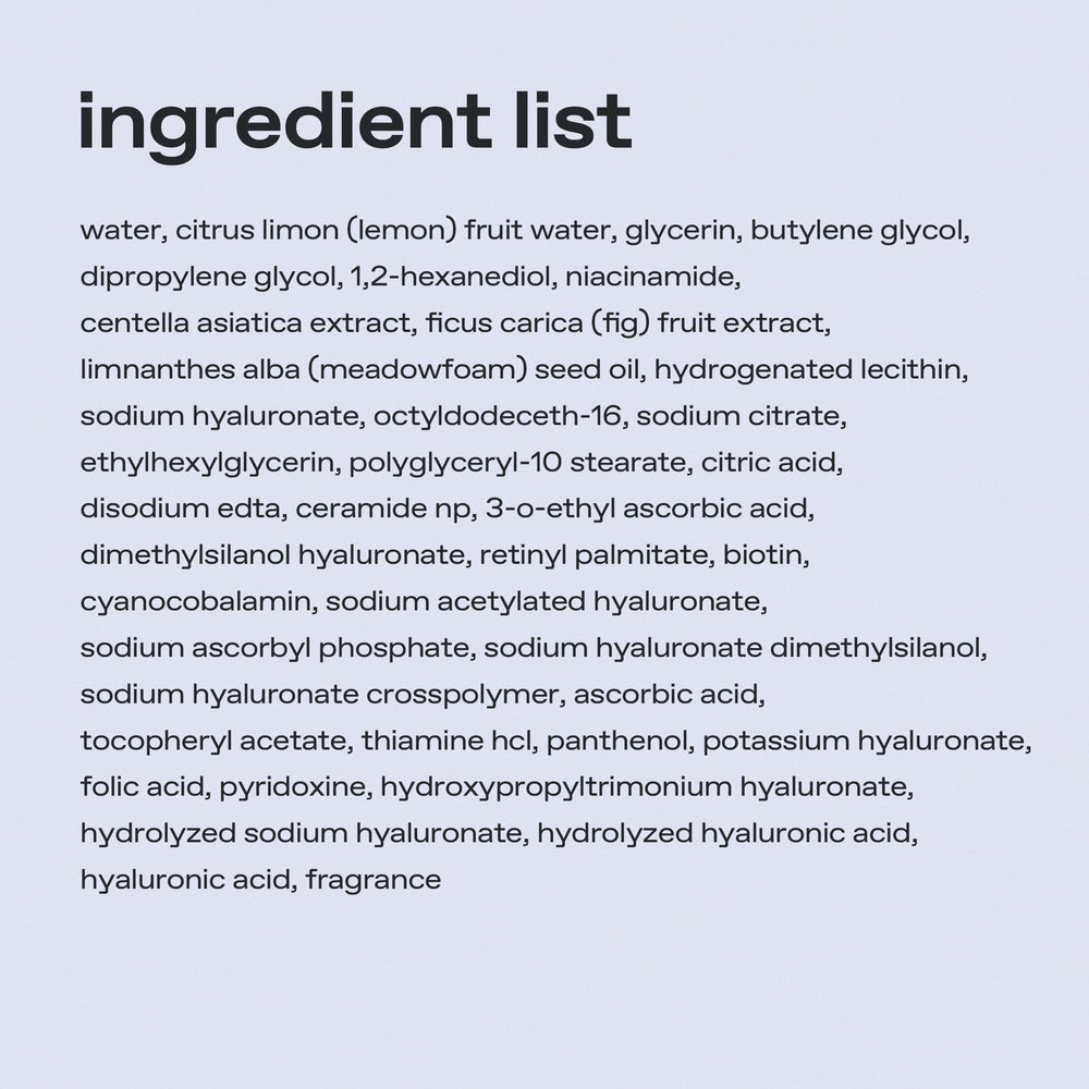 Glow tonique citron présente une formule légère avec 8 vitamines.