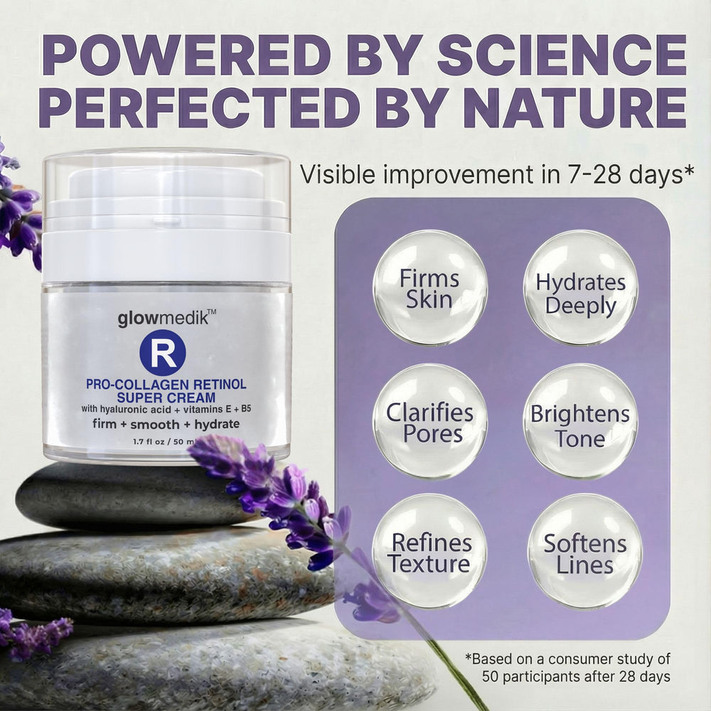 Glowmedik Crème visage vitamine E: brillance naturelle et teint éclairci