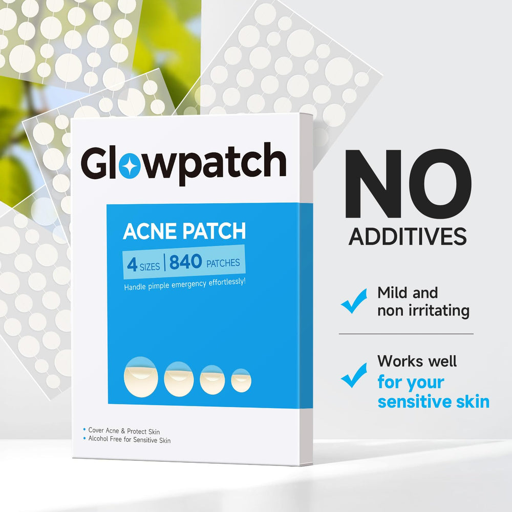 Glowpatch emballage-individuel : feuilles emballées individuellement, parfaites pour la poche