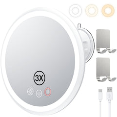 Glowtop Miroir Douche Anti-Buée avec lumière intégrée pour un rasage clair.