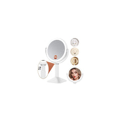 Glowtop miroir éclairé 30x et 1x pour un maquillage précis.