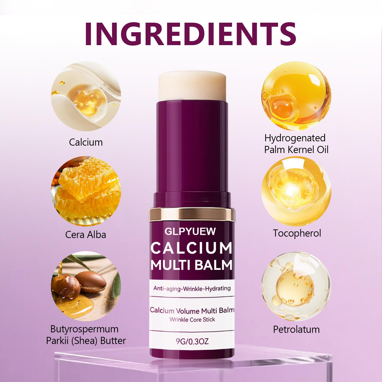 GLPYUEW Cemenrete Calcium Multi Balm anti-âge et élasticité