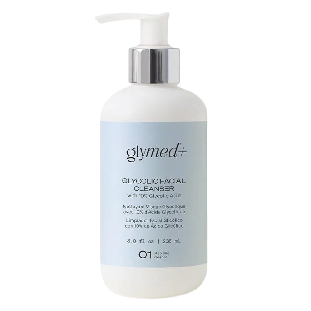 GlyMed Plus nettoyant visage doux, 236 ml, pour peau sensible, clarifie et apporte fraîcheur.