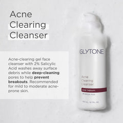 Glytone: mousse douce du nettoyant acné clarifiant, texture agréable
