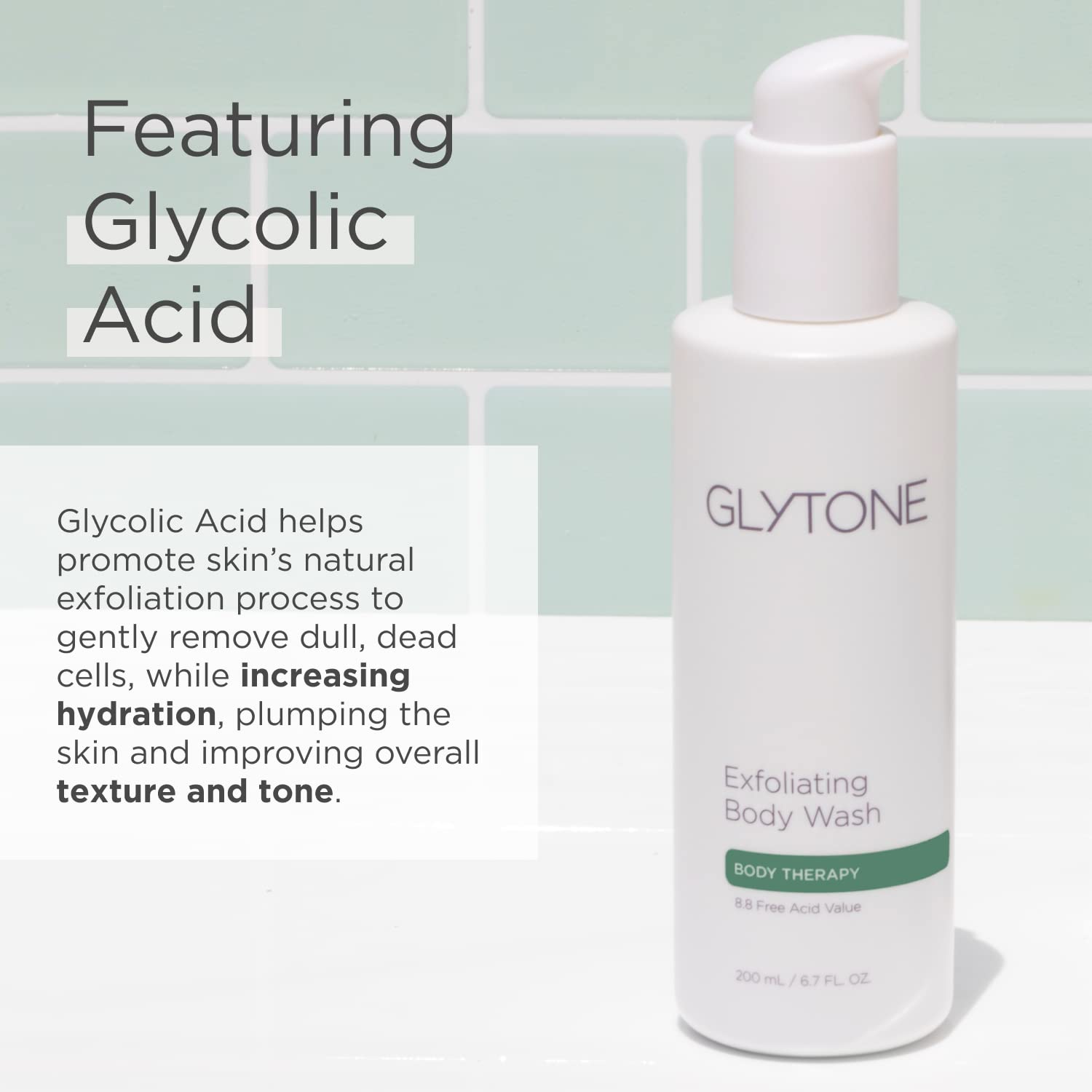 Glytone Douche Texture Soyeuse: texture soyeuse qui enveloppe la peau pendant la douche.