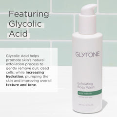 Glytone Douche Texture Soyeuse: texture soyeuse qui enveloppe la peau pendant la douche.