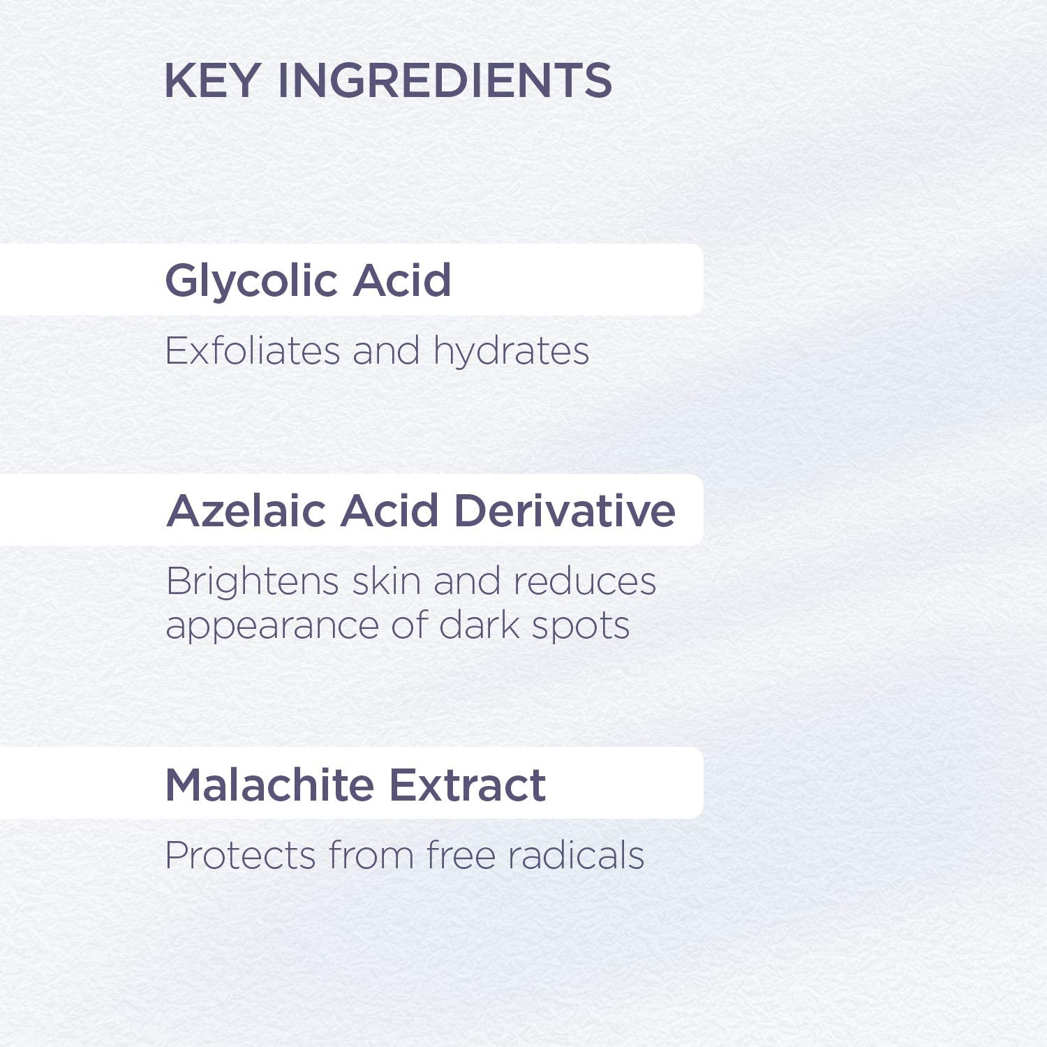 GLYTONE Extrait-malachite-ingredient, flacon et extrait naturel