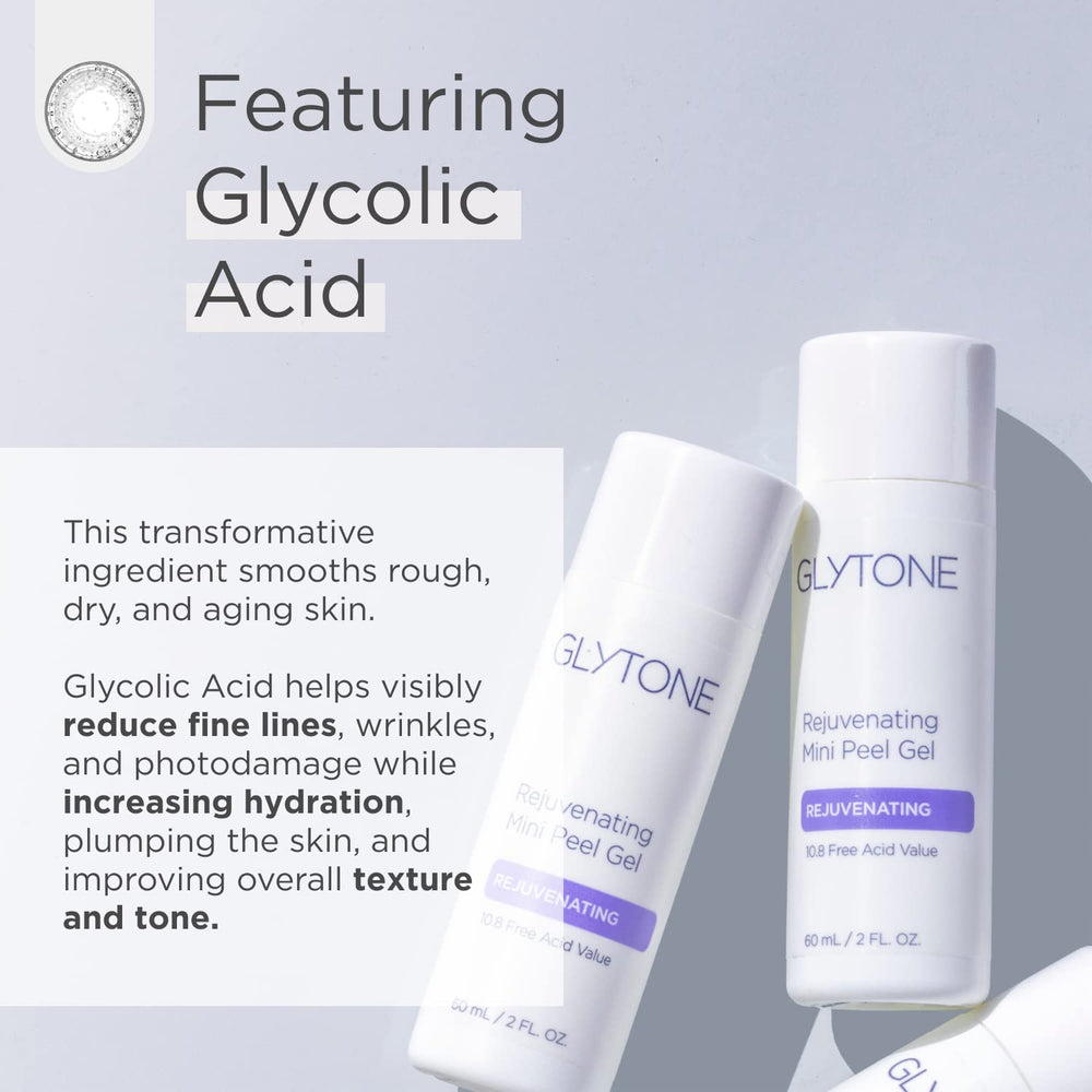 Texture du gel exfoliant Glytone prête à l’emploi