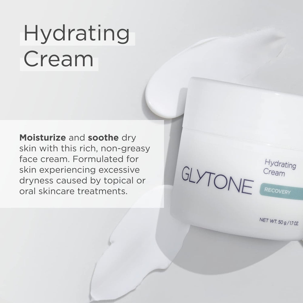 Crème Glytone – texture légère et absorption rapide sur le visage.