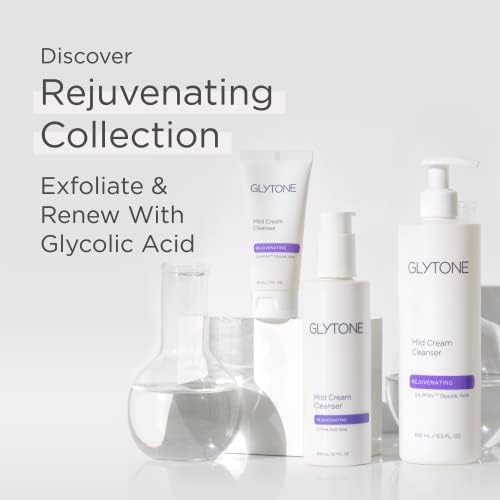 Peau visiblement plus nette après utilisation du Glytone Mild Gel Cleanser.