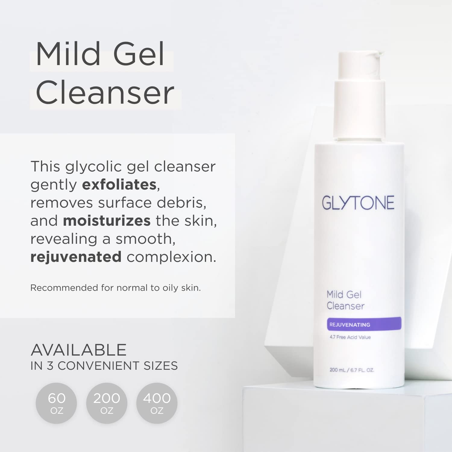 Texture gel transparent montrant une application douce sur la peau