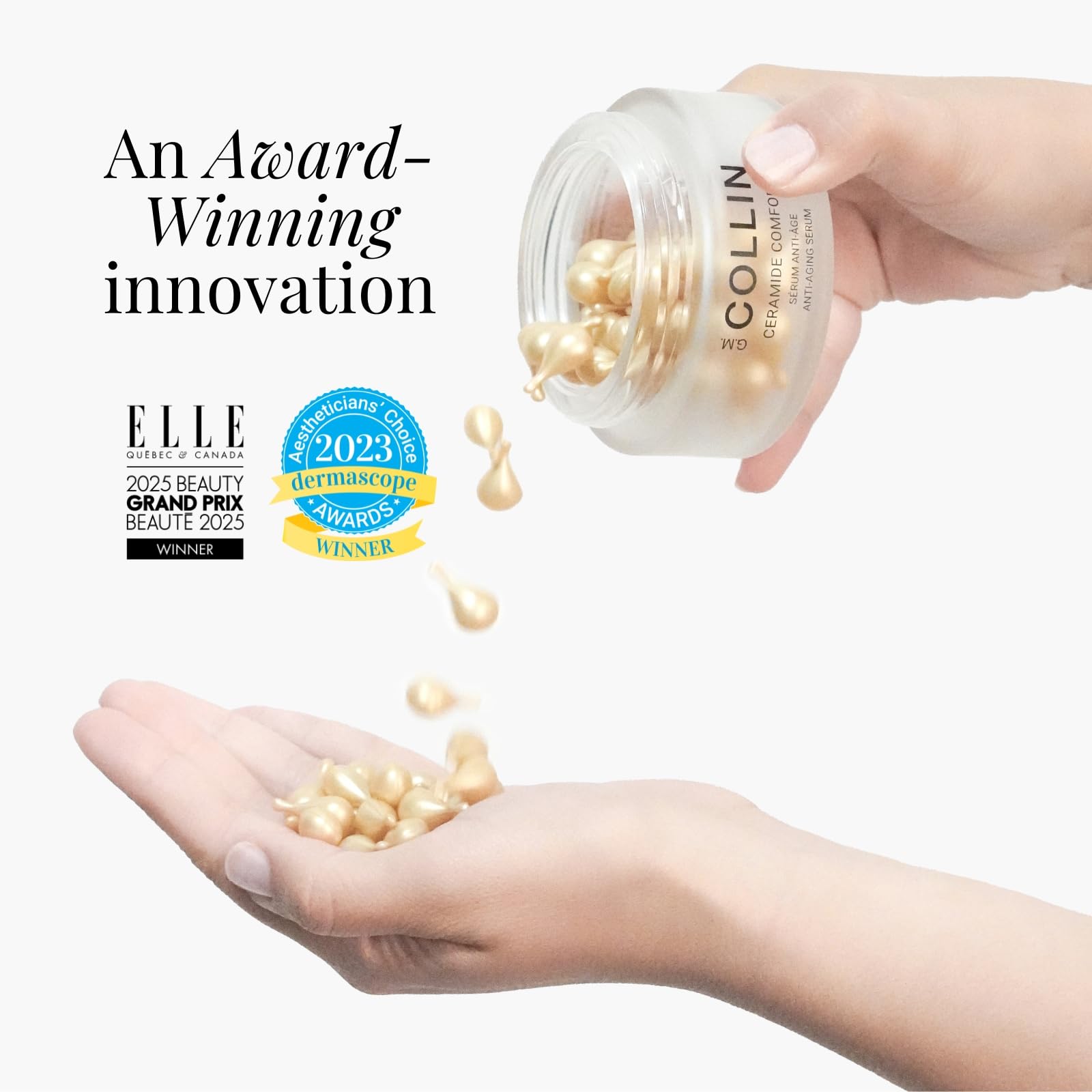 G.M. Collin Ceramide Comfort Serum, formule Vitamine E et céramide pour protection durable.