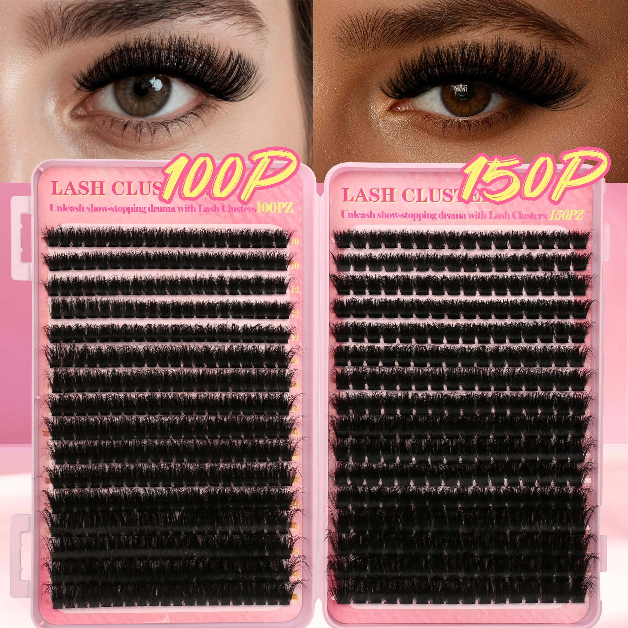 Gmagictobo clusters cils 10mm-18mm, variations pour styles variés.