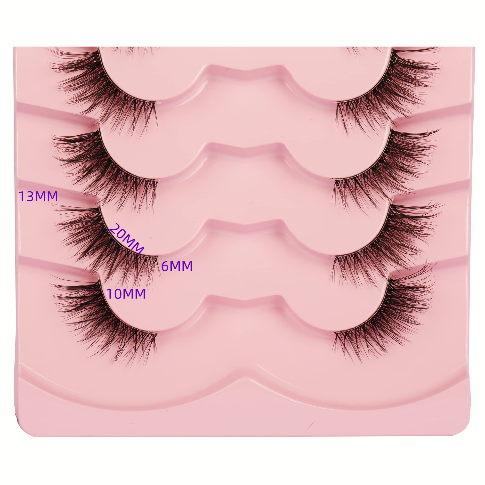 Cils demi-longs Gmagictobo, volume additionnel et look subtil.