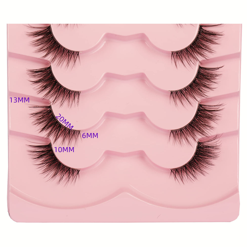 Cils demi-longs Gmagictobo, volume additionnel et look subtil.