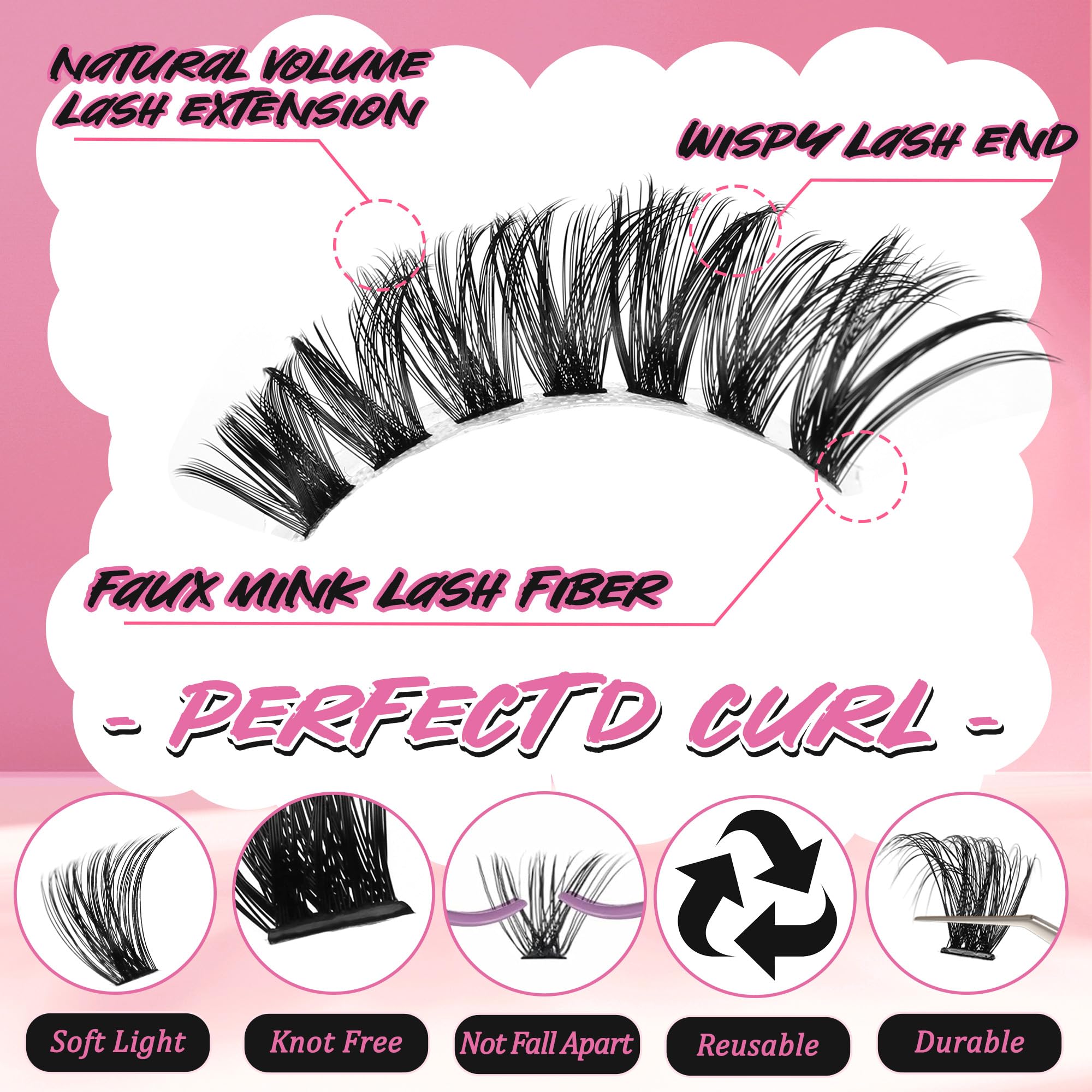 Gmagictobo pinces pour cils pour une pose précise et sûre.