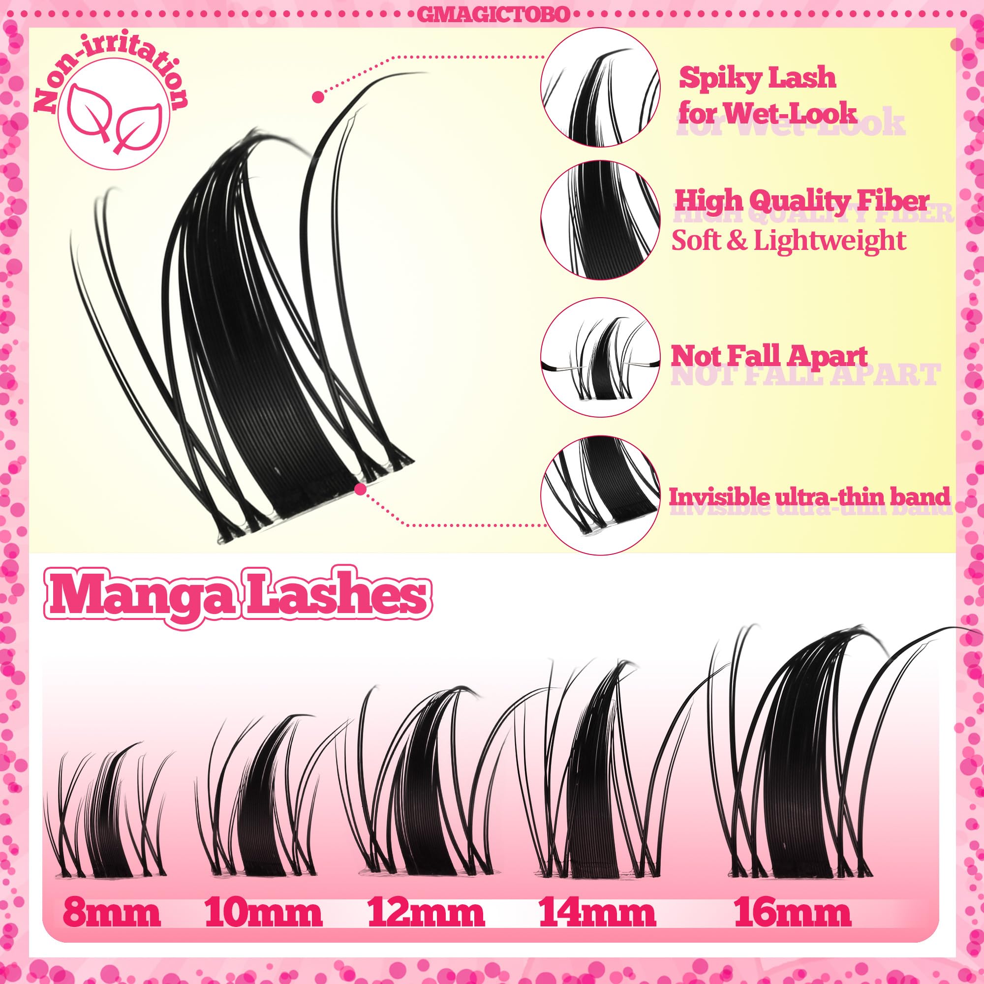 Gmagictobo scellant cils : verrouillage durable du look pour un fini brillant.